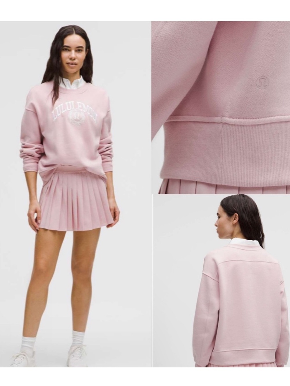 Lululemon Perfectly Oversized Crew *Graphic
Pink Haze'